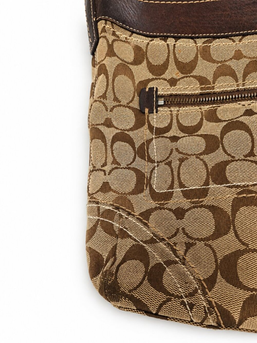Vintage Coach Signature Hobo Shoulder Bag – Classic Signature Bag - Picture 6 of 7